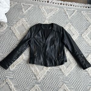 Top Shop Faux Leather Jacket